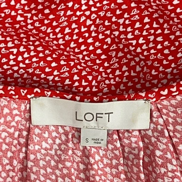 LOFT Ruffled Blouse Size S - Picture 5 of 5